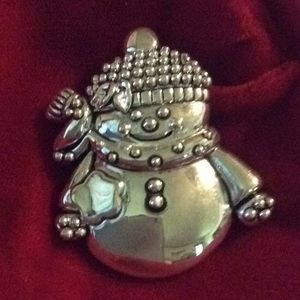 Silver Snowman Pin/Pendant